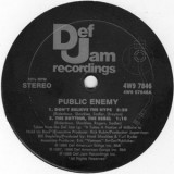 Public Enemy - Don´t Believe The Hype 12" Public Enemy - Don´t Believe The Hype 12"